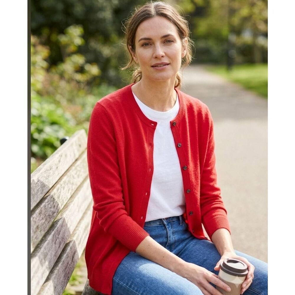 Croft & Barrow Cardigan Red Sz